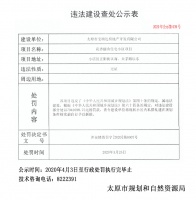 总罚款超800万!太原2个项目因无证、越证建设被查处