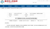 今天起,泰州住房公积金政策调整!