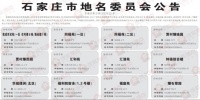 官方发布!石家庄12大项目新获标准地名 看看有你家吗