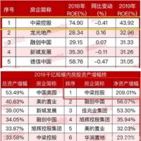 20强中梁，年报多指标已迈入行业前十