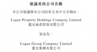 龙光地产：拟变更公司名称为龙光集团