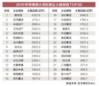规模房企大湾区“屯粮”