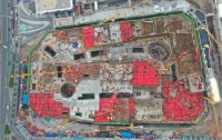 夷陵万达广场:大商业A3屋面机房及商管用房浇筑完成
