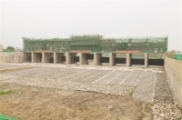 我市练江水闸重建项目通水验收