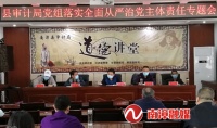 南漳审计局召开落实全面从严治党主体责任专题会