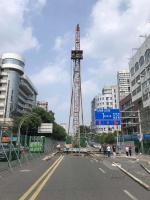 打下第一根桩!嘉兴有轨电车T1线中山路段进入实质施工阶段