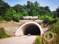 合安高速大寨坪隧道双线顺利贯通