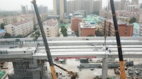 全线通车指日可待!王母阁路跨线桥工程主线成功合龙
