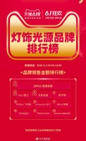 618月影灯饰带动吊灯品类繁荣，并蝉联TOP榜！