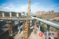克南高架东延五层立交预计7月中旬合龙