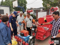 衡水市高新区管委会联合市消防支队为农村微型消防站配发车辆装备