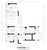雍锦园152平米跃层新中式风格装修设计