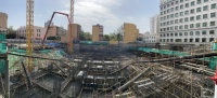 中建西部建设乌鲁木齐预拌厂顺利完成3980方单体筏板浇筑