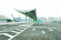 太原站东广场建设步入扫尾阶段 高架落客平台建成