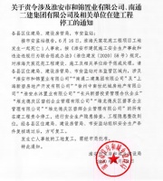 网传中南淮安淮海天宸项目工地发生亡人事故 被责令停工