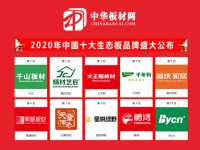 2020中国生态板十大品牌揭晓