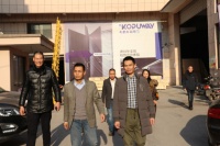 国家协会领导莅临科普未考察指导,无铰链中轴门再引行业关注!