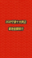 2021宁波十大房企拿地金额排行
