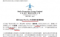 大发地产前5月合同销售208.09亿行业排名上升 单月环比量价齐跌