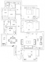 简约线条构建“方正空间”，139㎡的新中式雅致新家
