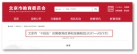 北京"教育"规划：控制"东西城"入学规模，六大“学区”崛起！