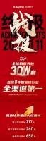 凯迪仕智能锁连续8年行业全渠道第一，双11全球销量突破30万套！