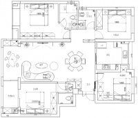 金煌家装 | 130㎡现代轻奢风，大理石与木饰面结合演绎时尚生活！
