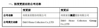帝欧家居拟变更公司全称为“帝欧家居集团股份有限公司”
