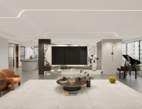 泰安轻舟案例：竹溪山居188㎡大平层，现代轻奢风格