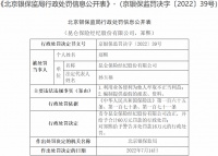 昆仑保险经纪公司2宗违法被罚 编制提供虚假报表等