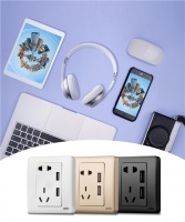 家装好物丨联塑双USB五孔插座，让你生活秒变轻松！