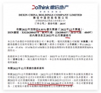 德信中国：美债券退市未支付到期本金3.483亿美元及利息不会产生重大影响