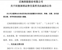 泛海控股：计提违约金等约55亿元，正与会计师事务所沟通2022年财务情况
