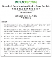 德商产投服务2022年收益2.67亿元 在管面积仅821.67万平