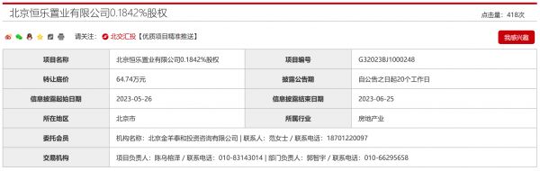 再次降价挂牌 中粮旗下北京、大连两项目公司转让_中国网地产