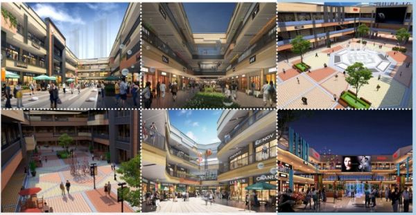 厦门首创奥特莱斯内部空间效果图