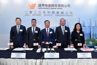 越秀地产公布2023年中期业绩：经营业绩稳健增长 合同销售金额同比上升71%
