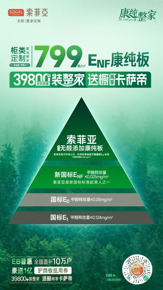 惠民到底！品质到底！索菲亚整家套餐加码799元㎡政策官宣