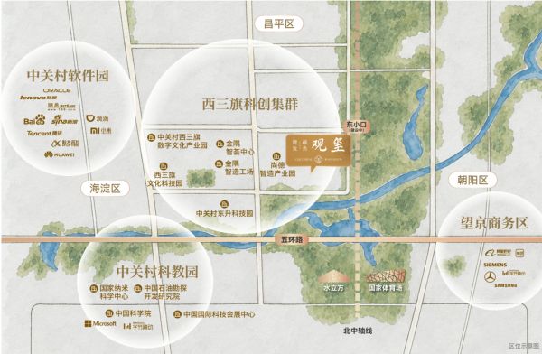 海淀北改善盘的三区交界地段怎么看：建发越秀·观玺的位置优势与边界