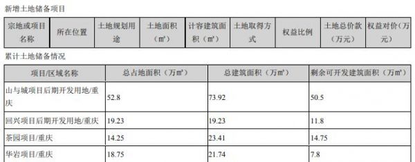 渝开发：2019年归属股东净利润2.64亿元 同比增长946.95%-中国网地产