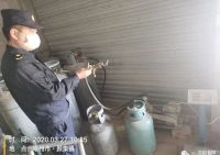 远离“黑煤气”!谯城300余只液化气钢瓶被销毁