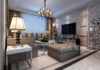 郑州橄榄城新公馆装修效果图-140平三居户型的低奢氛围