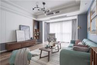 中庚香开长龙装修案例:126㎡北欧风,空间通透,大气淡雅