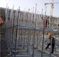 上海涵霞盘扣式脚手架,节省三分之二用钢量,寿命可达20年