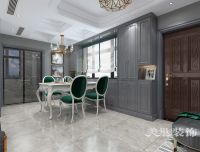 郑州康桥香溪郡三室两厅装修样板间 高级灰格调的奢华氛围感