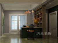 郑州恒大城129平精装修家具定制方案 混搭格调的复古氛围感