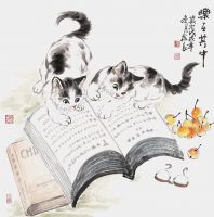 书房装饰挂花鸟画 打造简美舒适小天地