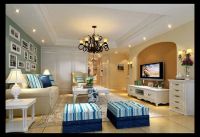 设计案例 | 中海城南一号 168 平米东南亚风格蓝色地中海 (5)张