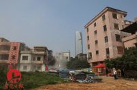 直击现场!东莞CBD水涧头村再拆房屋133栋