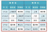 今日起,铁路实施第二季度运行图!两趟高铁运行线路调整涉及黄山
